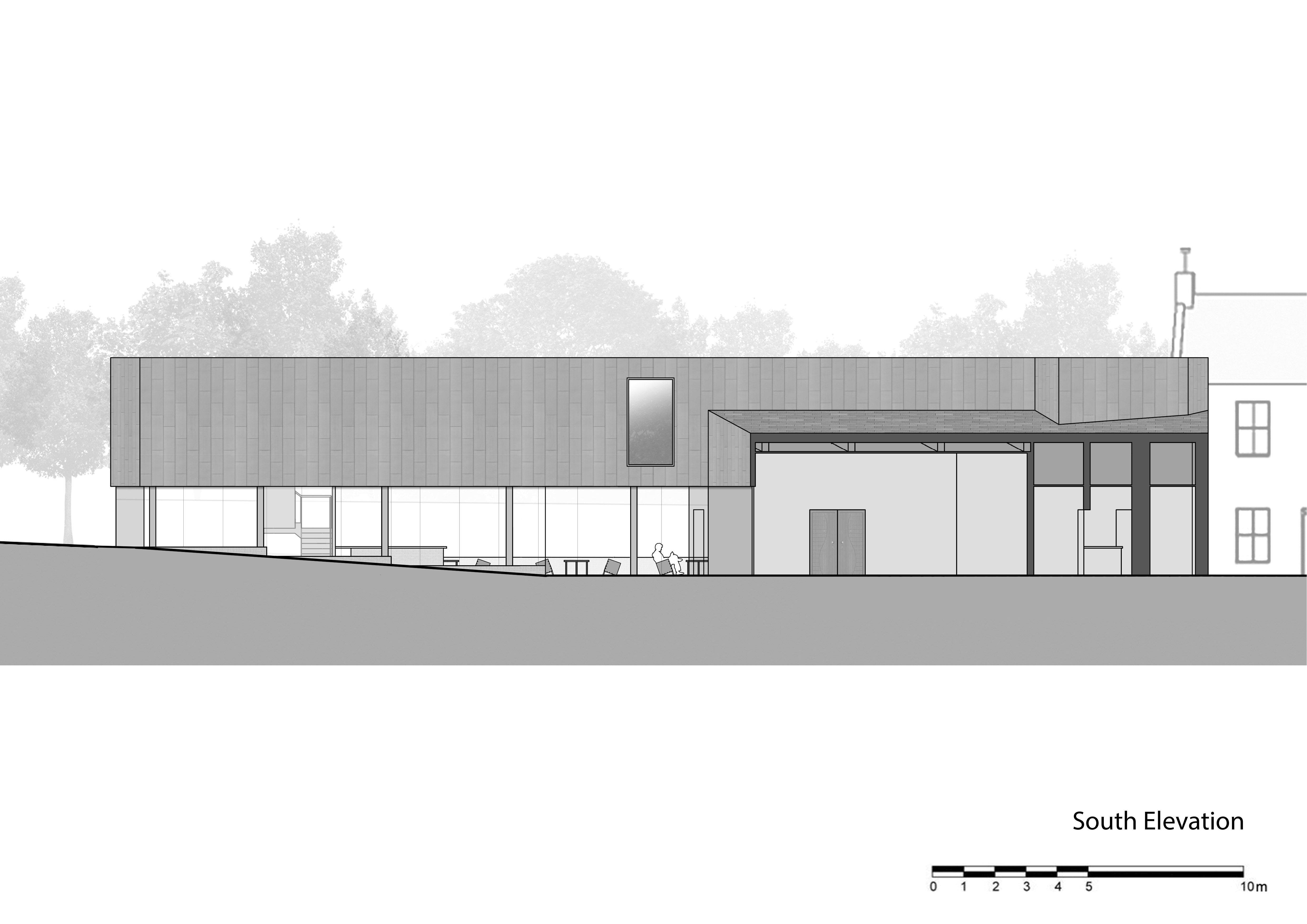 Relax Hub South Elevation